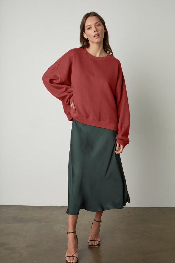 Velvet By Graham & Spencer Margot Oversized Sweatshirt Femme Size XL