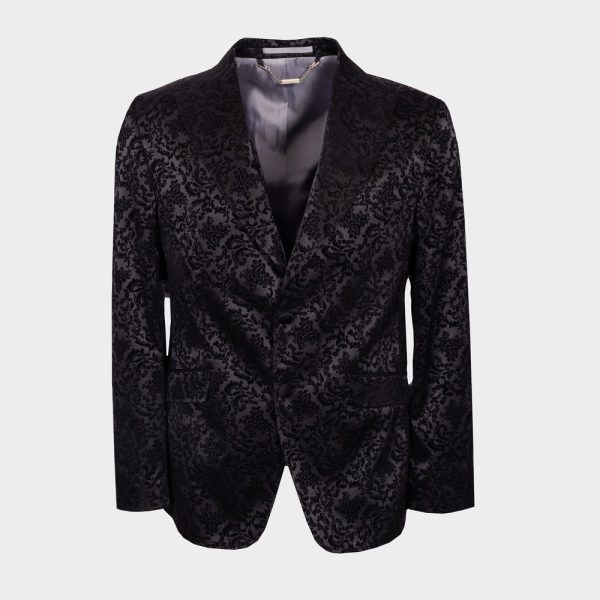 Velvet Flocking Blazer