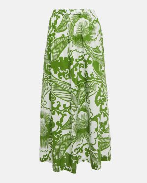 Velvet Juliana printed cotton maxi skirt