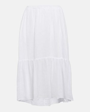 Velvet Mckenna cotton midi skirt