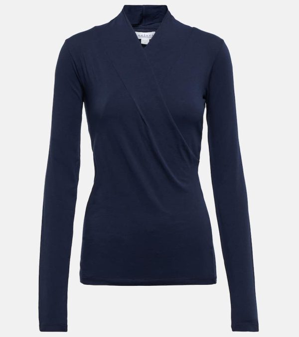 Velvet Meri cotton wrap top