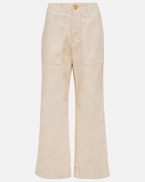 Velvet Mya cropped cotton wide-leg pants