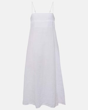 Velvet Stephie linen midi dress