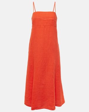 Velvet Stephie linen midi dress