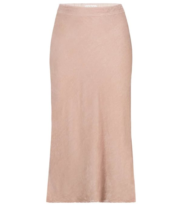 Velvet Taelyn velvet midi skirt