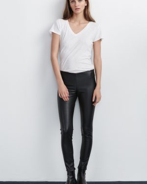 Velvet Tees Berdine Faux Leather Leggings In Black - Small | 100% Polyester