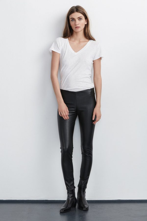 Velvet Tees Berdine Faux Leather Leggings In Black - Small | 100% Polyester