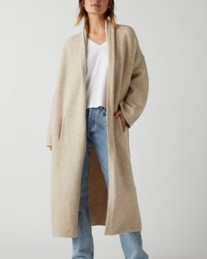 Velvet Tees Carmel Coat Oatmeal Size XS