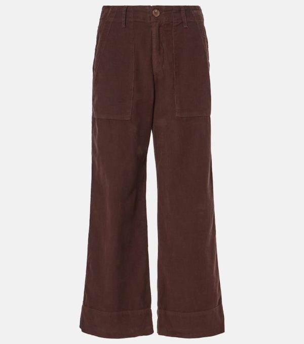 Velvet Vera cropped corduroy wide-leg pants