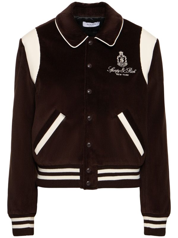Vendome Cotton Corduroy Varsity Jacket
