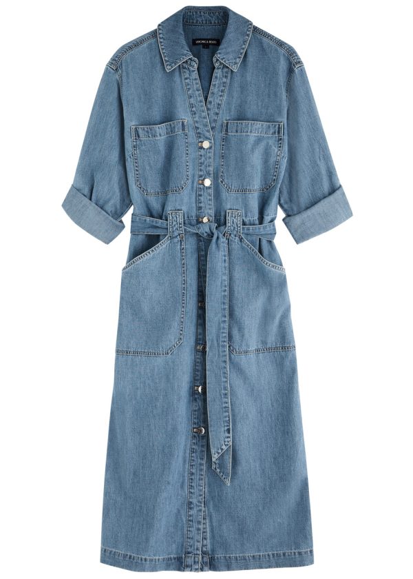 Veronica Beard Evelyn Denim Shirt Dress - 8 (UK12 / M)