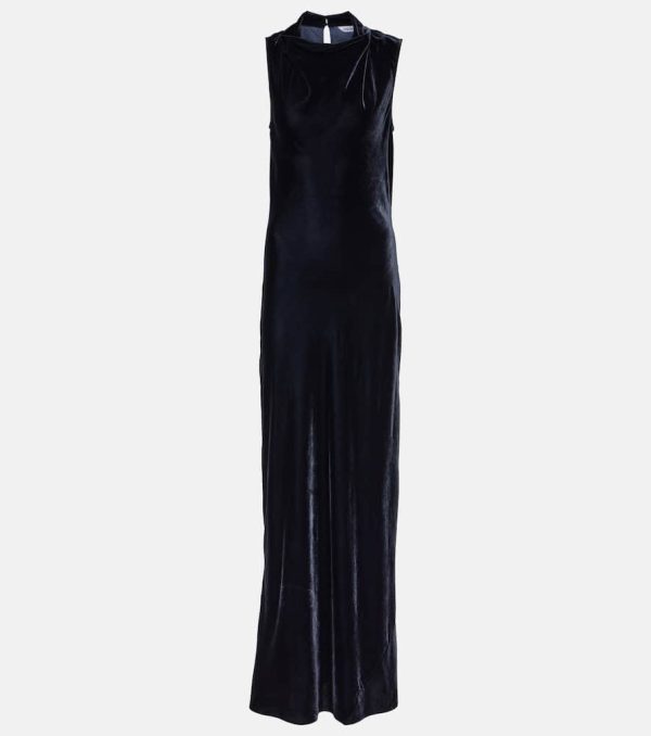 Veronica Beard Kura velvet maxi dress