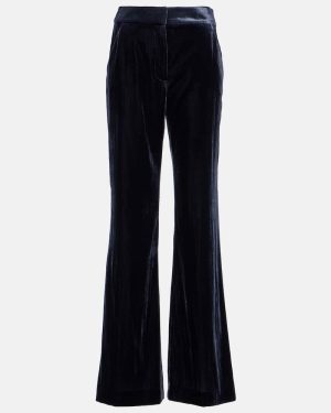 Veronica Beard Lebone wide-leg velvet pants