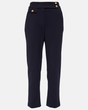 Veronica Beard Renzo high-rise slim cropped pants