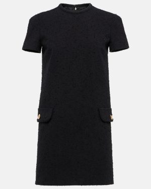 Versace Cotton-blend tweed shift dress