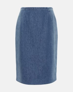 Versace Denim pencil skirt
