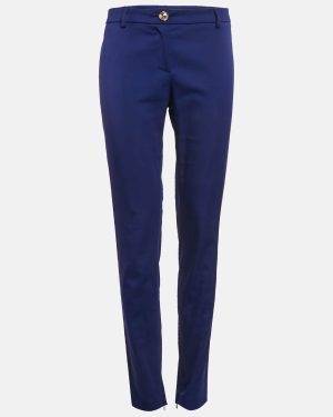 Versace Jeans Blue Stretch Cotton Skinny Pants M