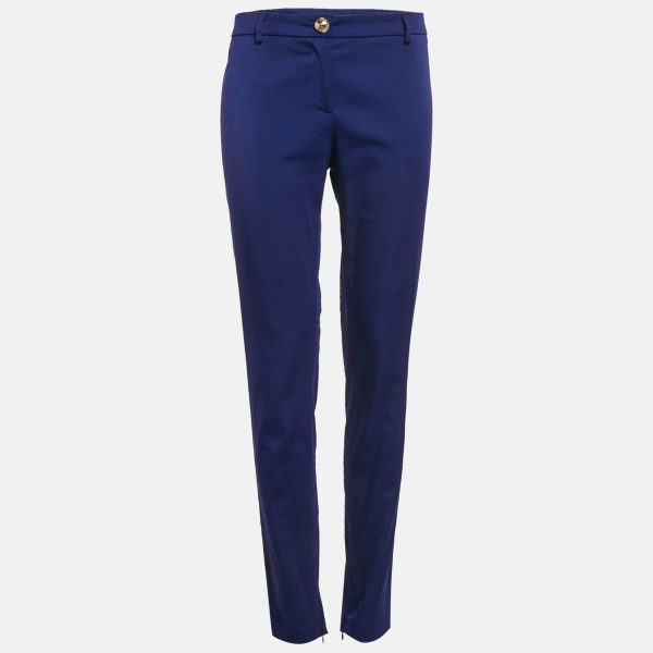 Versace Jeans Blue Stretch Cotton Skinny Pants M