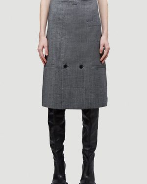 Vetements Tailored Pencil Skirt - Woman Skirts Grey S