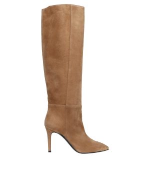Via Roma 15 Beige Heeled Boot