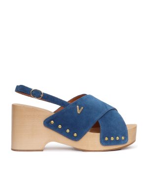 Via Roma 15 Wooden Heeled Sandals