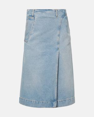 Victoria Beckham Denim wrap skirt