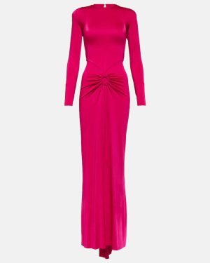 Victoria Beckham Gathered jersey maxi dress