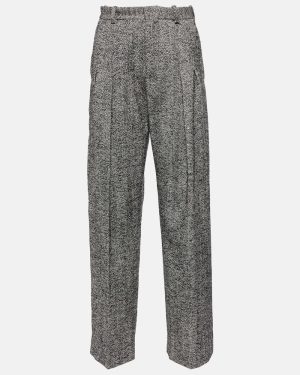Victoria Beckham High-rise wool-blend wide-leg pants