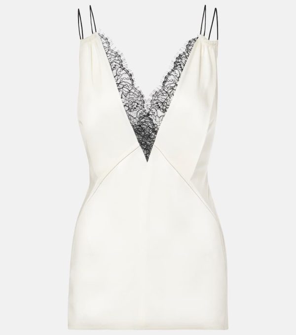 Victoria Beckham Lace-trimmed camisole