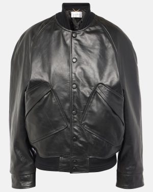 Victoria Beckham Leather varsity jacket