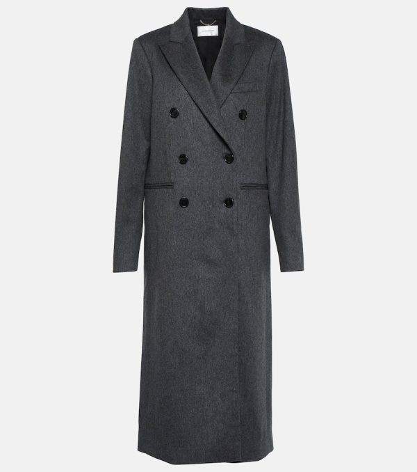Victoria Beckham Melange double-breasted wool coat