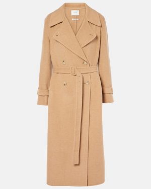 Vince Belted double-breasted wool-blend coat
