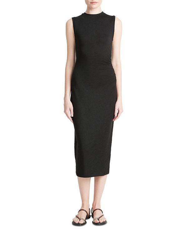 Vince Ruched Side Sheath Dress