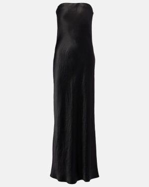 Vince Strapless satin maxi dress