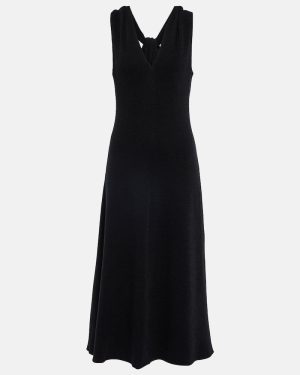 Vince Twisted back wool-blend halter dress