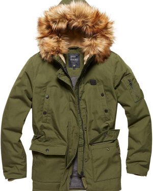 Vintage Industries Hailey parka Ladies Jacket, green, Size S for Women