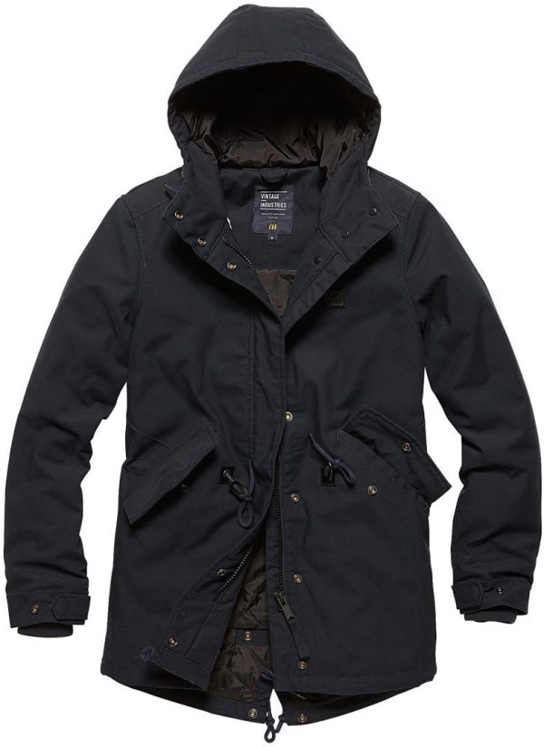 Vintage Industries Indy Parka Ladies Jacket, blue, Size M for Women