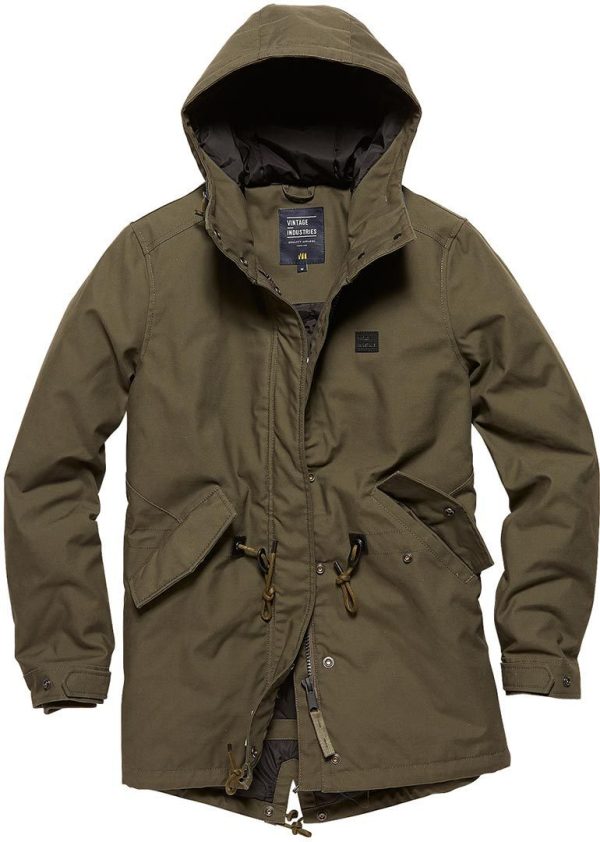 Vintage Industries Indy Parka Ladies Jacket, green, Size XS for Women