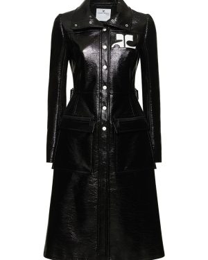 Vinyl Trench Coat