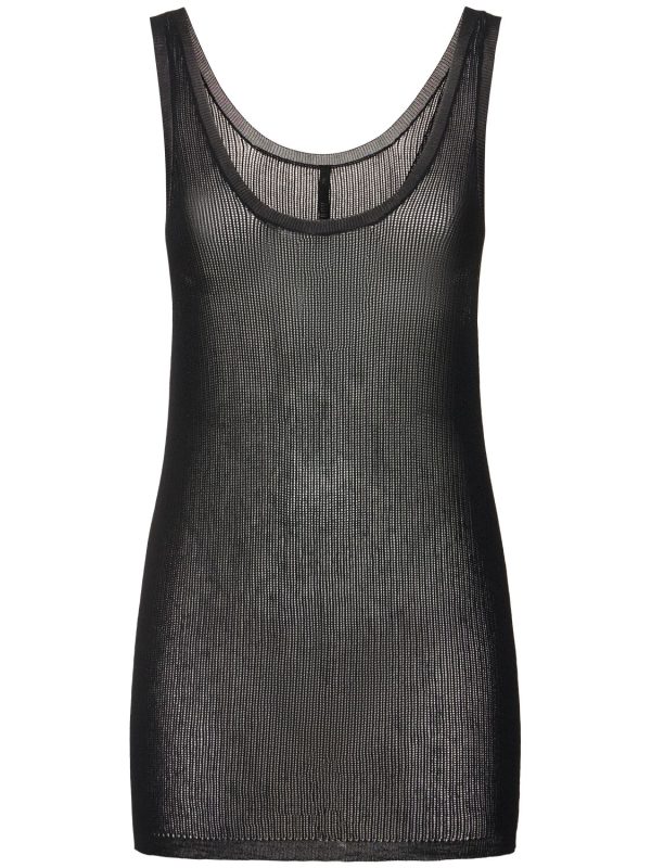 Viscose Knit Mesh Top