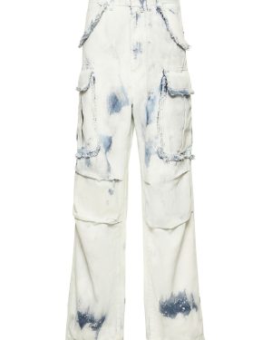 Vivi Cotton Denim Military Cargo Pants