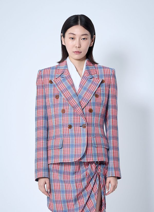 Vivienne Westwood Check Blazer - Woman Blazers Red It - 38