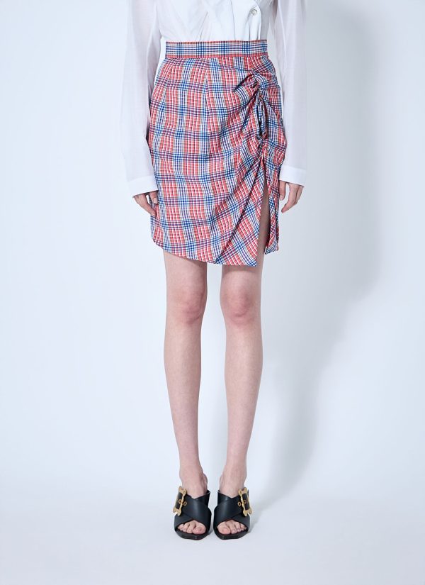 Vivienne Westwood Check Mini Skirt - Woman Skirts Red It - 38
