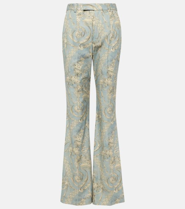 Vivienne Westwood Ray printed high-rise cotton flared pants