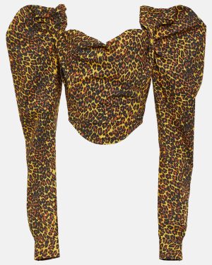 Vivienne Westwood Sunday leopard-print corset top