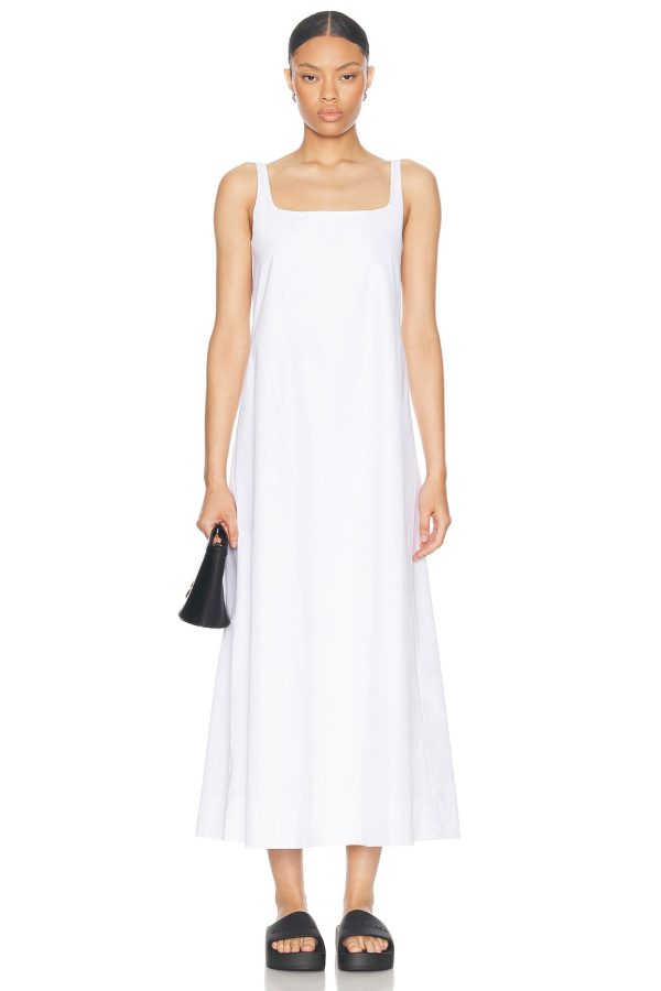 WARDROBE.NYC Backless Maxi Dress in White - White. Size L (also in M, XS).