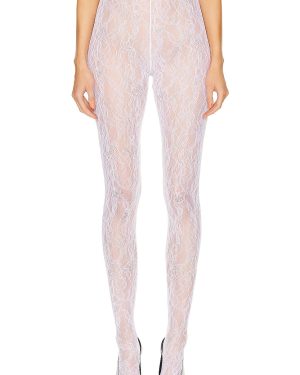 WARDROBE.NYC Lace Tights in Off White - White. Size S (also in ).