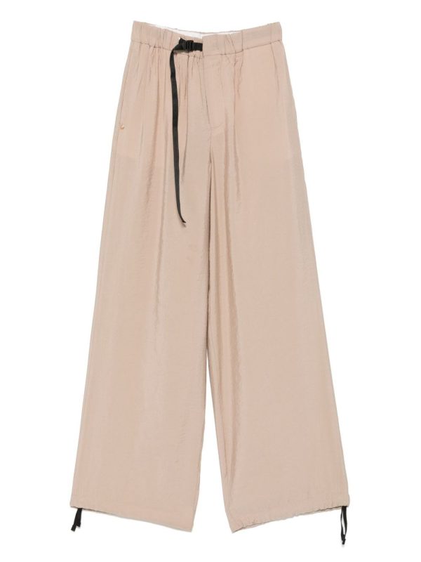 WHITE SAND Wide-Leg Trousers