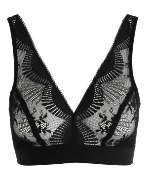 Wacoal Sensu Lace Bralette - Black - XL (UK16 /xl)