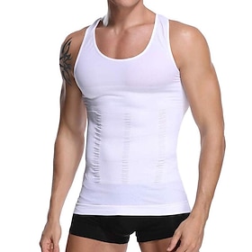 Waist Trainer Vest Hot Sweat Workout Tank Top Slimming Vest Body Shaper 1 pcs Sports Spandex Chinlon Fitness Gym Workout Running Tummy Control Weight Loss ABS